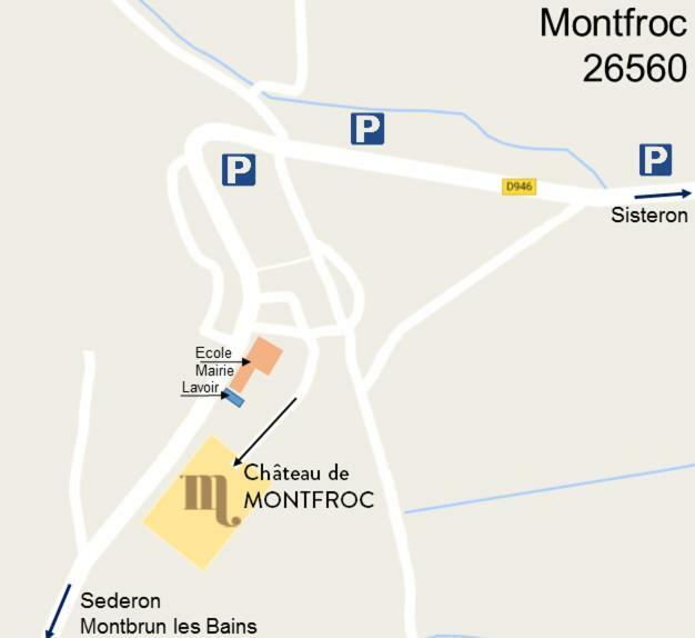 Chateau De Montfroc Bed & Breakfast Eksteriør bilde